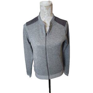 Under Armour Gray Long Sleeve Lightweight Athletic Full Zip Jacket Women's Small